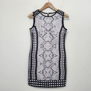 BILING Women's Skane Skin Animal Print A-Line Mini Dress Size M